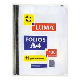 FOLIO PLAST.STANDARD - A4 x 100u