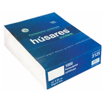 PAPEL CONTINUO HUSARES  12*24 LISO  3125