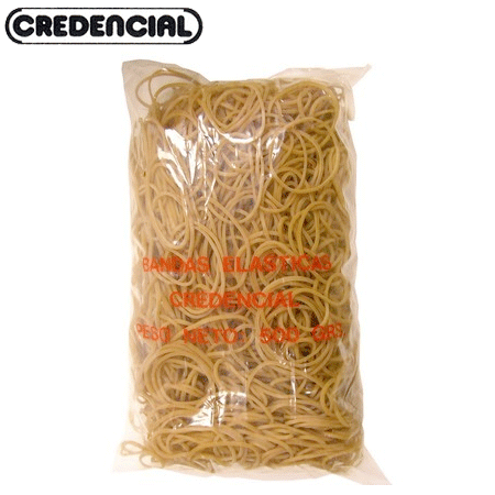 BANDA ELASTICA CREDENCIAL 1mm ANCHO x 10cm LARGO x 500gr