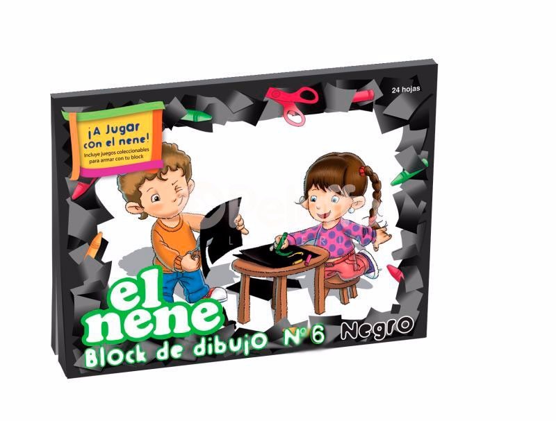 BLOCK DIBUJO NEGRO N.6 x 20 H. LUMA