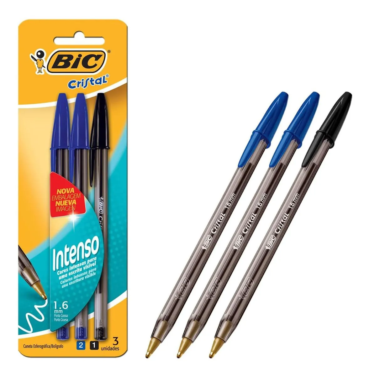 BOLIGRAFO BIC INTENSOx3u. ( 2.A+1.N ).