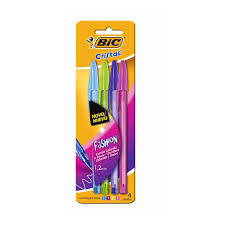 BOLIGRAFO BIC FASHION x4u.SURTIDO