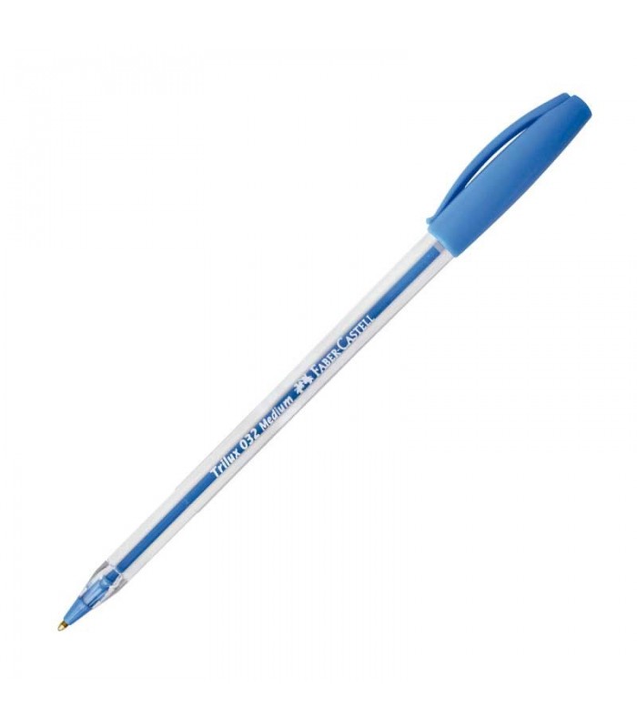 BOLIGRAFO FABER 032 TRILUX CELESTE