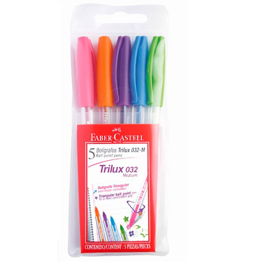 BOLIGRAFO FABER 032 TRILUX x 5u