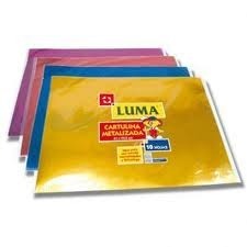 CARTULINA METALIZADA LUMA - AMARILLO LIMON