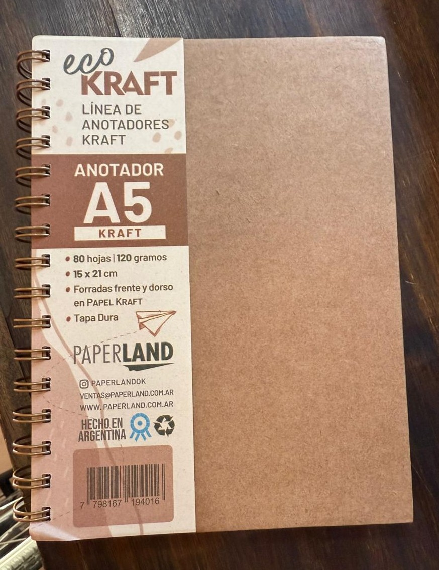CUAD.ECO KRAFT CE.TD A5 - KRAFT