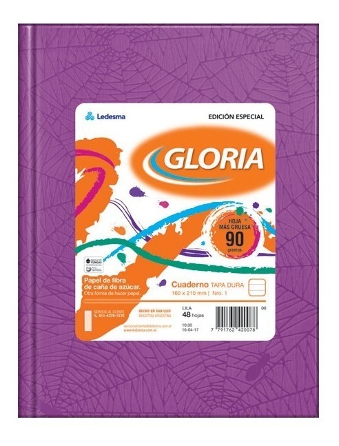 CUAD.EPÌCA-GLORIA.TD.16x21 ARANA x 48H. LILA ==