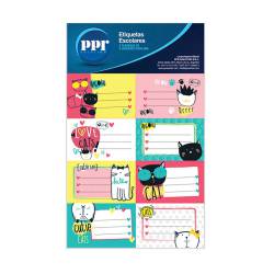 ETIQUETA ESCOLAR PPR VARIAS x 16u.