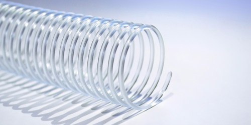 ESPIRAL PVC TRNASPARENTE x1 -  9mm. (  50 hojas)