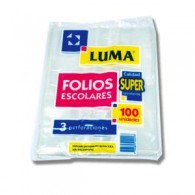 FOLIO PLAST.SUPER - ESCOLAR x 100u