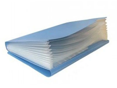 FUELLE OFICIO  PLASTICO 12 DIVISIONES