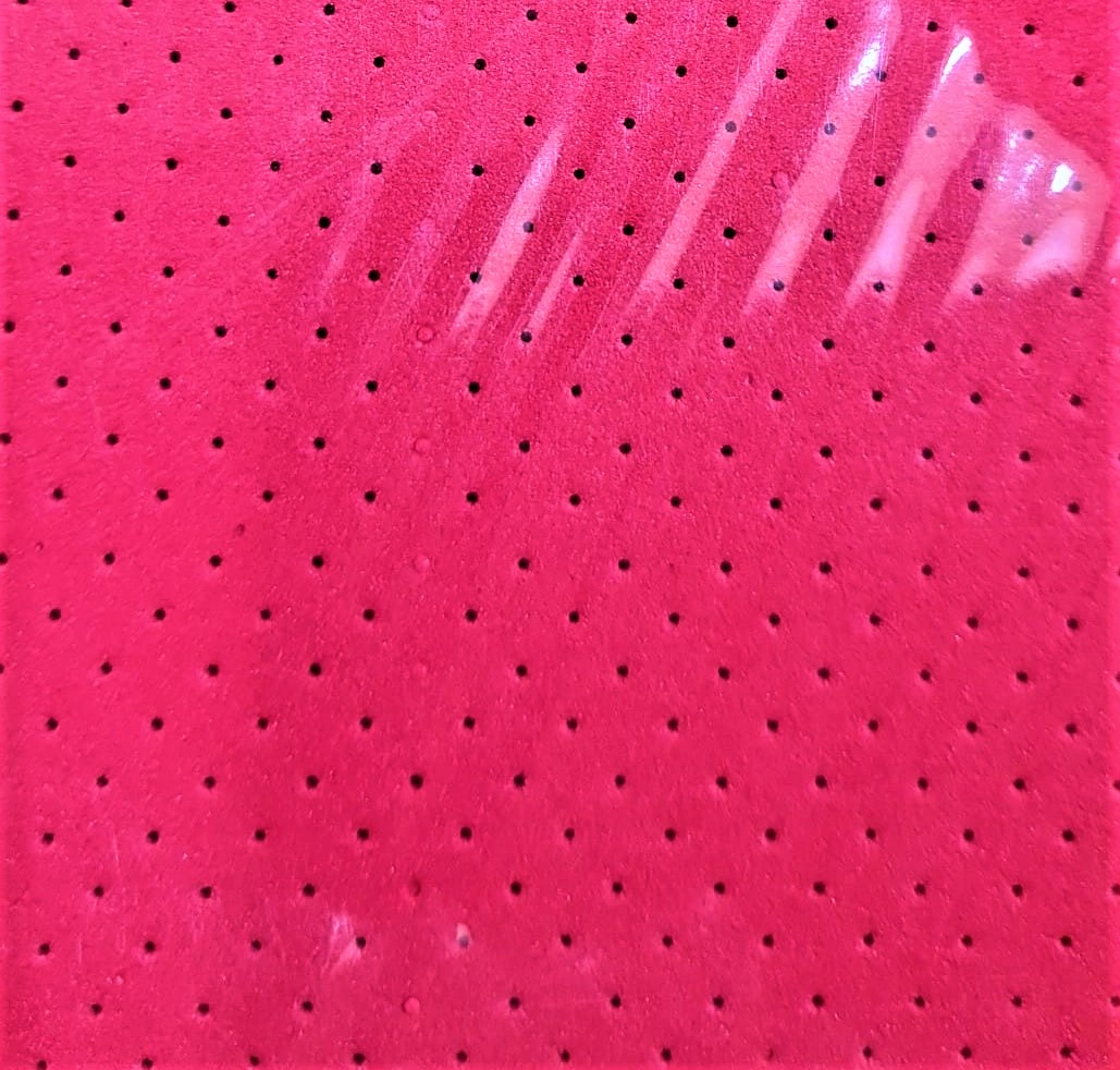 GOMA EVA CALADA PUNTOS - ROJO