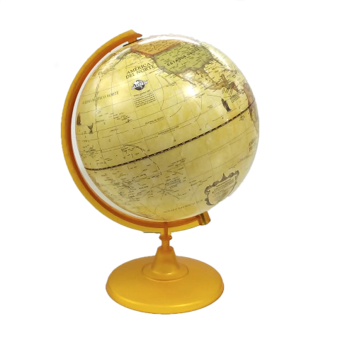 GLOBO TERRAQUEO BASE PLAST.10 CM 107 ANTIGUO