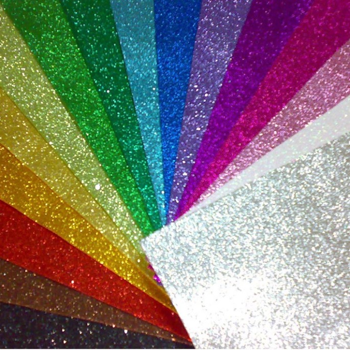 GOMA EVA GLITTER 40x60*1 - ROJO