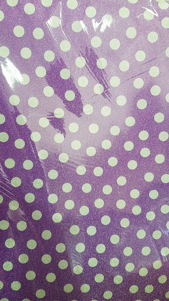 GOMA EVA FANTASIA GLITTER 40x60 .CIR.LILA Y PLATEADA