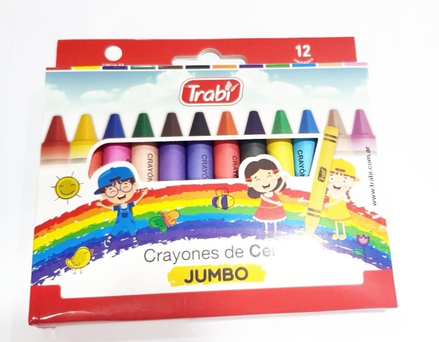 LAPIZ CERA TRABI JUMBO x 12