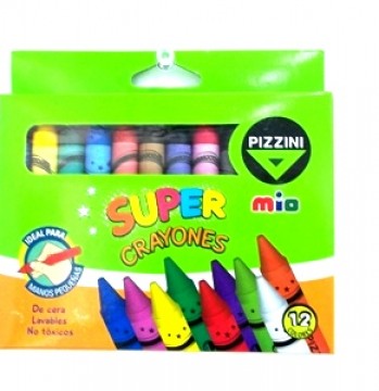 LAPIZ SUPER CRAYON MIO- PIZZINI x12u.
