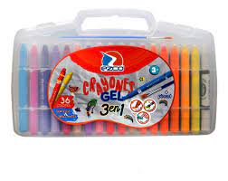 LAPIZ CERA GEL EZCO x 36u.+ PINCEL