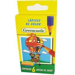 LAPIZ COLOR GREENCASTLE x 6 CORTO