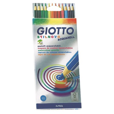 LAPIZ COLOR PAX GIOTTO ACUARELABLE x 12 LARGO