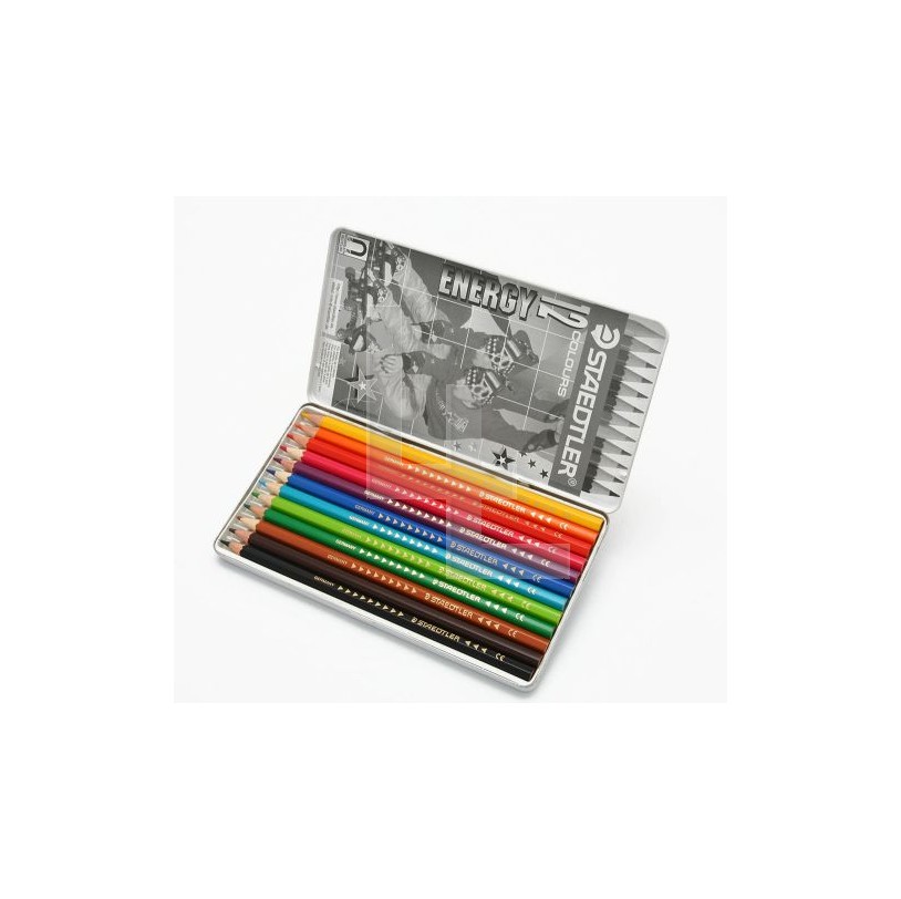 LAPIZ COLOR STAEDTLER 12 LARGO LATA