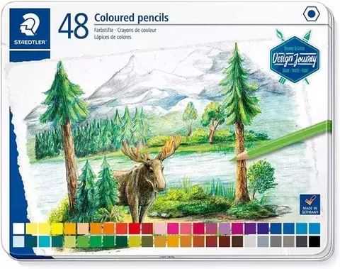 LAPIZ COLOR STAEDTLER 48 LARGO LATA