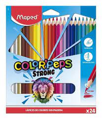 LAPIZ COLOR MAPED STRONG x 24 LARGO 3.2mm