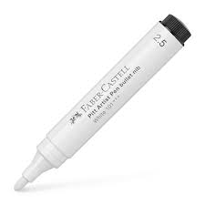 MARCADOR FABER 101 - BLANCO x 1u. PUNTA 2.5mm
