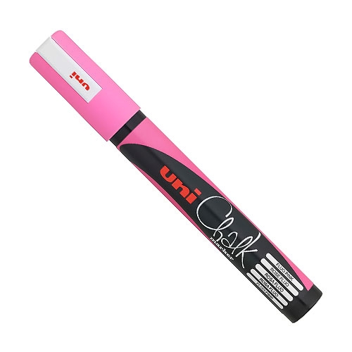 MARCADOR UNI-CHALK 5 M - ROSA FLUO