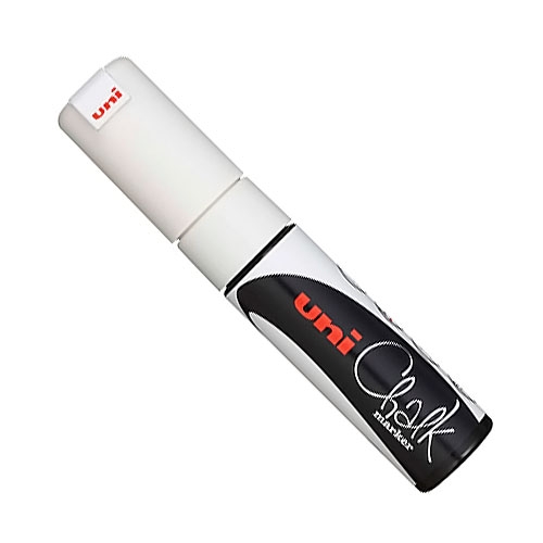 MARCADOR UNI-CHALK 8 K - BLANCO