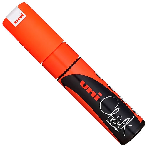 MARCADOR UNI-CHALK 8 K - NARANJA FLUO