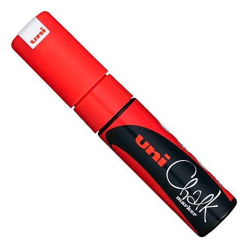MARCADOR UNI-CHALK 8 K - ROJO
