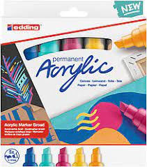 MARCADOR EDDING ACRILICO ANCHO ABSTRACTO x 5u