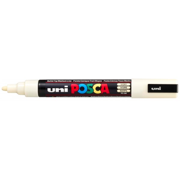 MARCADOR UNI-POSCA PC5M 1.8-2.5mm.MARFIL