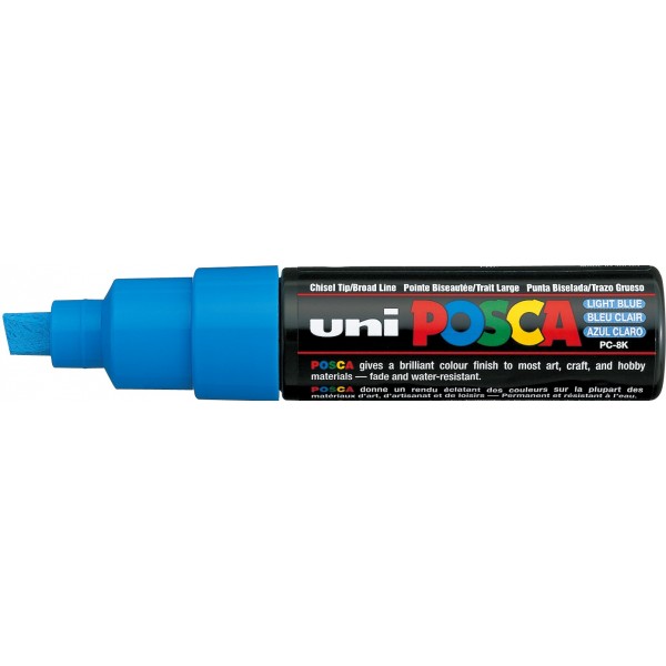 MARCADOR UNI-POSCA PC8K 8.0mm.AZUL CLARO