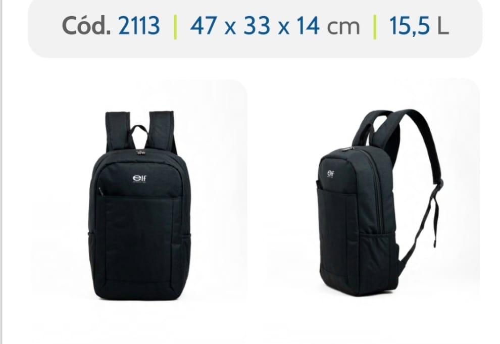 MOCHILA ELF PORTA NOTEBOOK  2113  - 44x30x14 (15.5 L)