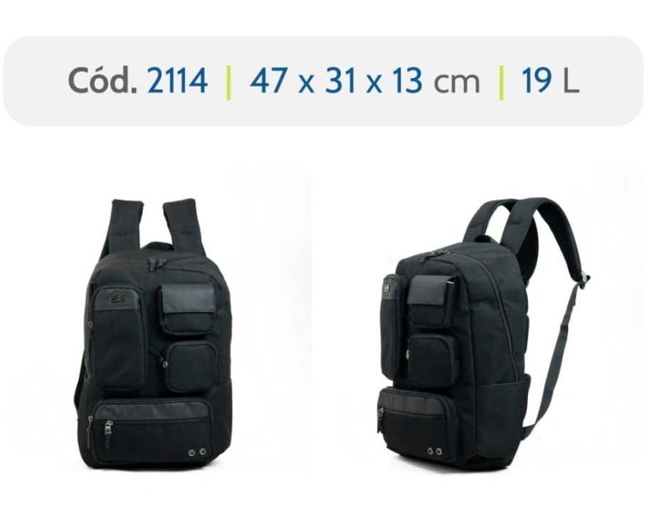 MOCHILA ELF PORTA NOTEBOOK  2114  - 47x31x13 (19.L)