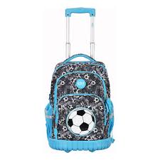 MOCHILA CON CARRO ELF 6464-B FUTBOL -2 DIV.