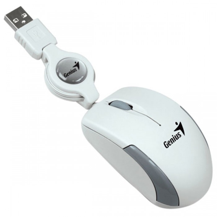 MOUSE GENIUS OPTICO MICRO TRAVELER BLANCO