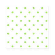 PAPEL PLASTIF.BLANCO C/LUNARES VE.MANZANA