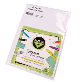 PAPEL DIB.TEC.PIZZINI 106gr. A4-210x297 * 10 H.