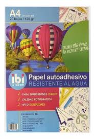 PAPEL IBI AUTOAD.RESIT.AL AGUA A4x20h.