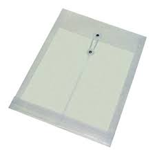 SOBRE PLASTICO CRISTAL A4 C-HILO ARRIBA