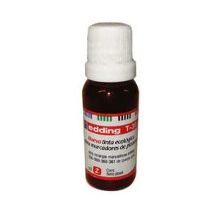 TINTA EDDING BT-30 PIZARRA x 30ml. ROJO