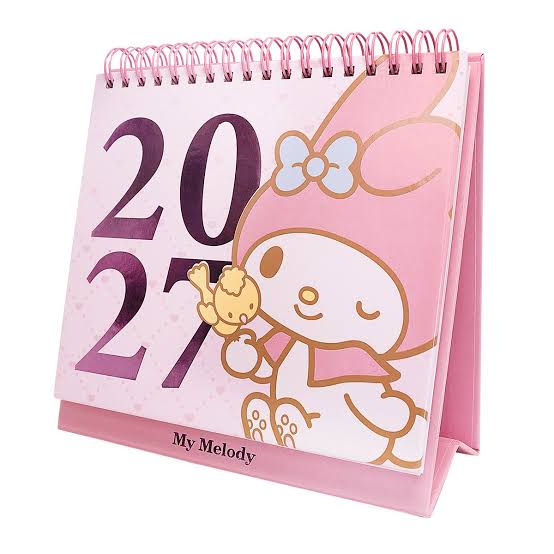 MY MELODY CALENDARIO ESCRITORIO 2027
