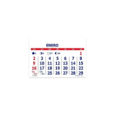 CALENDARIO MENSUAL - 2026 - 7.5 x 10 cm.