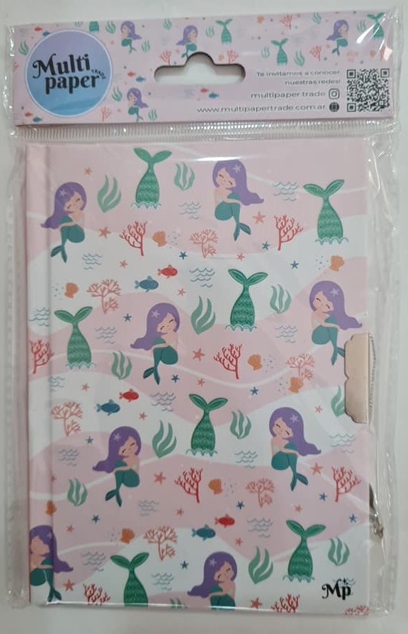 DIARIO INTIMO MERMAIDS 15x10.8 - BOLSA