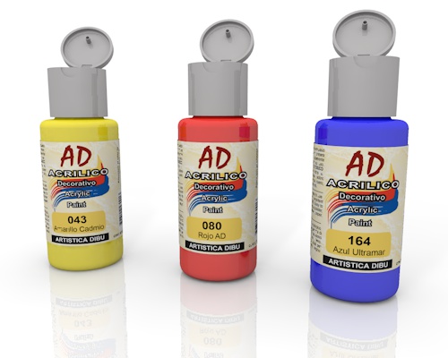 ACRILIC.DECO.AD.60ml.(065) ESCARLATA