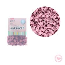 OJALILLOS ALUMINIOx50u. EYELET-5mm.- ROSA PASTEL 