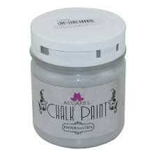 PINTURA TIZA ACUAREL 200gr - PLATA